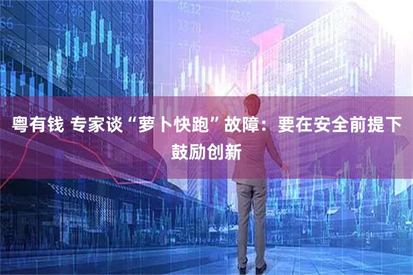 粤有钱 专家谈“萝卜快跑”故障：要在安全前提下鼓励创新
